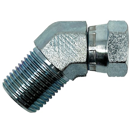 Reelcraft Swivel Union, 1/2in NPTM x 3/8 NPTF 45 Degree S257-63